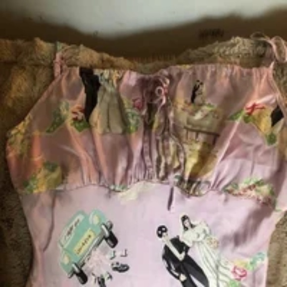 PRICELESS-NICK&NORA Y2k90's 100%SILK WEDDING CHEMISE, EUC, NO FLAWS SZXL - Picture 2 of 11